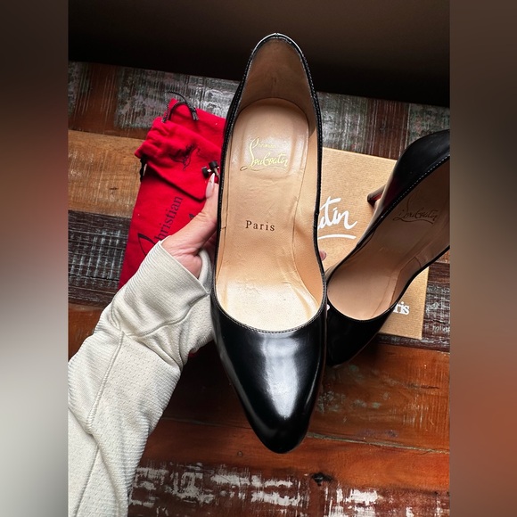 Pre-owned - CHRISTIAN LOUBOUTIN DECOLLETE 868 BLACK PATENT CALF LEATHER - Picture 6 of 10